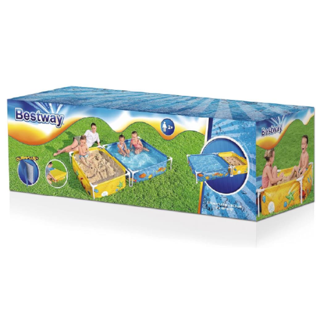 Bestway My First Frame Pool and Sandpit 2.13 mx1.22 mx30.5cm